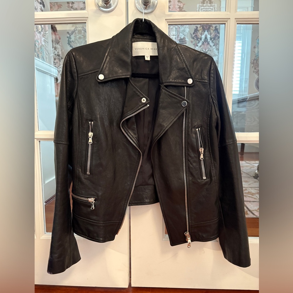 Veronica Beard black leather jacket-rare hot jacket ❤️‍🔥❤️‍🔥❤️‍🔥